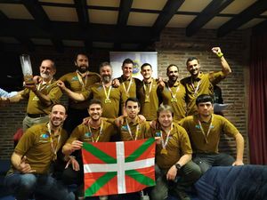 La selección de Euskadi de pesca a mosca campeona de España