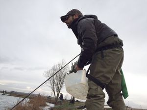 Copa de Navidad de pesca a mosca en el lago Jabares, tercera edición