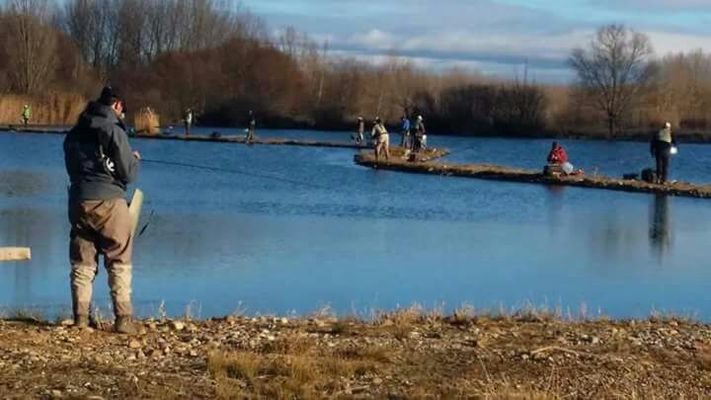 VIII liga de pesca a mosca en lago Santa Ana 2017-18 (primera fase)