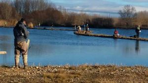 VIII liga de pesca a mosca en lago Santa Ana 2017-18 (primera fase)